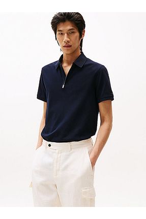 پولوشرت سرمه ای مردانه رگولار Tommy Hilfiger - کد 927122358