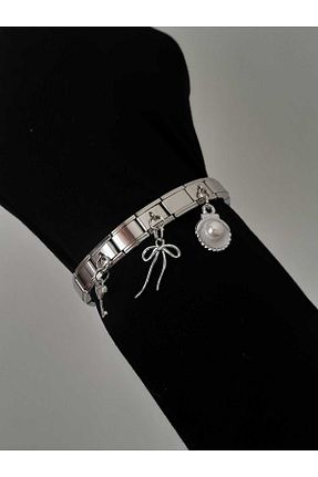 دستبند استیل (فولاد) متالیک زنانه استیل (فولاد) bijoux uniques - کد 927129549