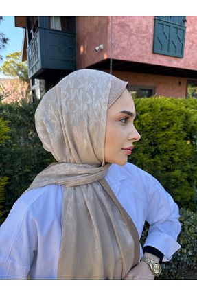 شال بژ زنانه پنبه ای Webinay Home - کد 927131703