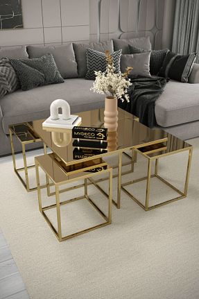 زیگون طلائی فلزی home plus mobilya - کد 783684171