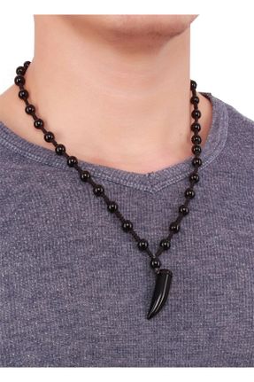 گردنبند جواهر مشکی زنانه منجق Bundeba - کد 927137683