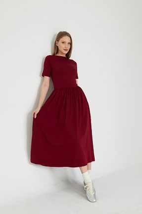لباس زرشکی زنانه بافتنی SevdeUgur - کد 927145704