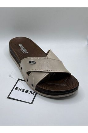 دمپائی خانگی بژ زنانه پلی اورتان Esem - کد 815839330
