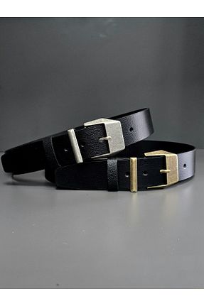 کمربند مشکی زنانه چرم خالص Kemerix - کد 925937120