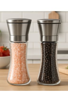 آسیاب قهوه و ادویه سفید شیشه Vivien Home - کد 755873005