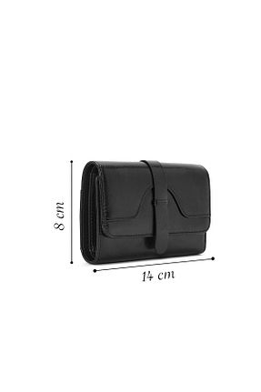کیف پول مشکی زنانه چرم مصنوعی Derimod - کد 927218741
