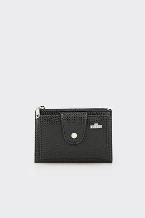کیف پول مشکی زنانه چرم مصنوعی Elle - کد 927223105