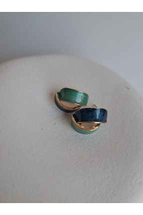 گوشواره جواهر آبی فلزی BHR AKSESUAR - کد 927210143
