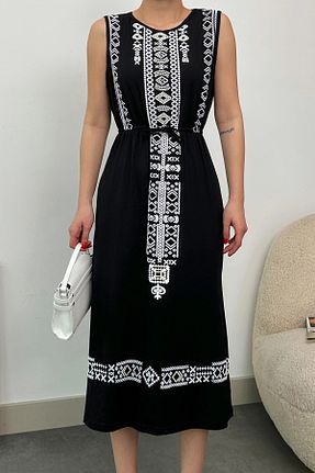 لباس مشکی زنانه بافتنی VAGGON - کد 812469830