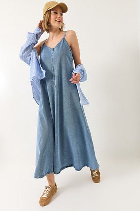 لباس آبی زنانه جین Bianco Lucci - کد 927229252