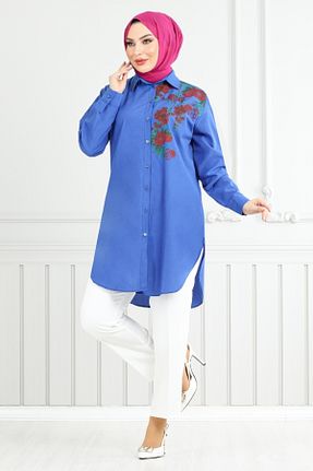 تونیک حجاب سرمه ای زنانه بافتنی ModaMerve - کد 927240036