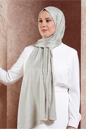 شال قهوه ای زنانه پلی استر Alvina - کد 871312331