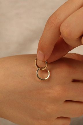 گوشواره طلا طلائی زنانه 8 عیار Çgk Çiğdem Gürel Kuyumculuk - کد 855731504