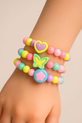 دستبند جواهر رنگی بچه گانه منجق TwinsCollection - کد 927274901