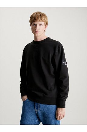 سوئیشرت مشکی مردانه ساده Calvin Klein - کد 832530360