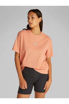 تیشرت صورتی زنانه رگولار Calvin Klein - کد 927247040