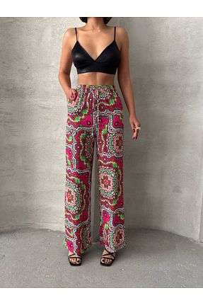 شلوار قرمز زنانه ویسکون İLKCET MODA - کد 825198902