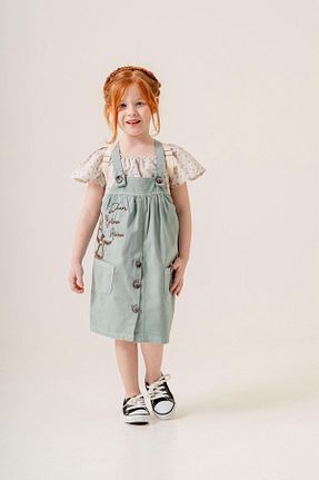 لباس آبی بچه گانه بافت mislina kids - کد 927301672