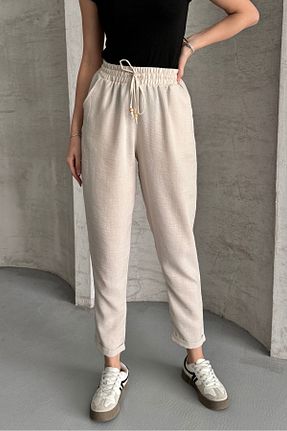 شلوار زنانه کتان macharel jeans - کد 927267318