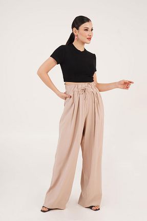 شلوار قهوه ای زنانه پنبه ای Hipo Trend - کد 927262905