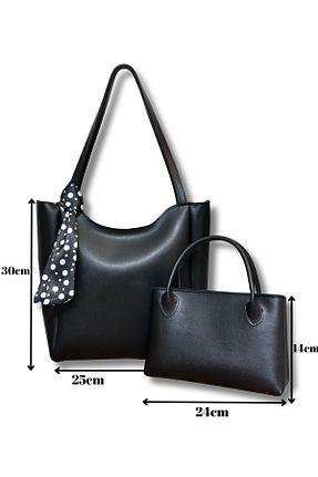 کیف دوشی مشکی زنانه چرم مصنوعی fular & bags - کد 924254428