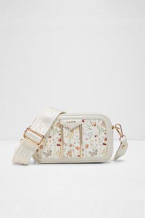 کیف دوشی سفید زنانه چرم مصنوعی Aldo - کد 921659066