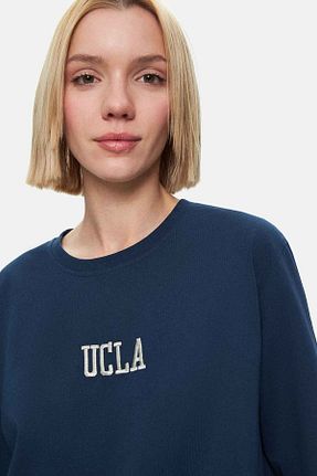 تیشرت سرمه ای زنانه رگولار Ucla - کد 858949257