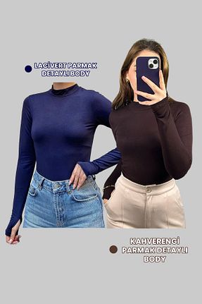 بادی رنگی زنانه یقه نیم ماهیگیر Zec Style - کد 927272192