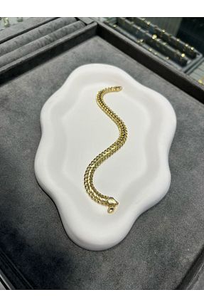 دستبند طلا زرد زنانه 14 عیار Bzdg - کد 927324647