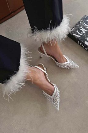 کفش پاشنه بلند کلاسیک سفید زنانه چرم مصنوعی wolk shoes - کد 927332475