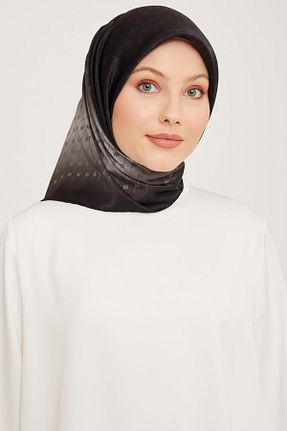 روسری مشکی کرپ ساتن ابریشم Armine - کد 838162511
