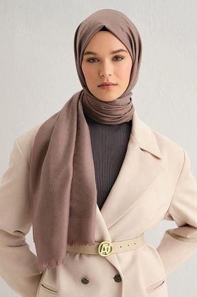 شال قهوه ای زنانه ویسکون Armine - کد 927339681