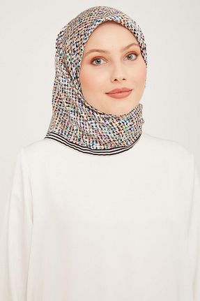روسری مشکی کرپ ساتن ابریشم Armine - کد 825983161