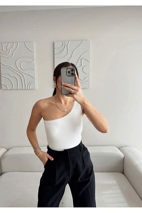 بادی سفید زنانه بند دار Mon Astre - کد 927345818