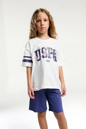 ست بالاتنه و پائین تنه سفید بچه گانه بافتنی U.S. Polo Assn. - کد 927344132
