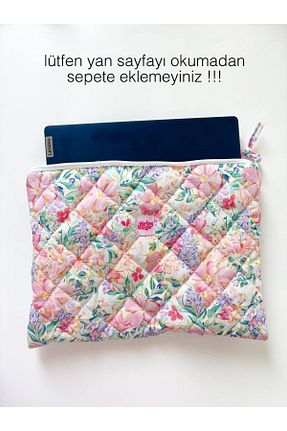 کیف لپ تاپ و مدارک صورتی زنانه پارچه ای girlsybags - کد 927343370