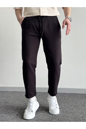 شلوار مشکی مردانه کتان He Brand - کد 927342795