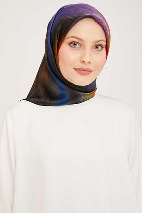 روسری بنفش کرپ ساتن ابریشم Armine - کد 852440891