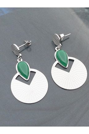 گوشواره استیل (فولاد) طوسی زنانه استیل ضد زنگ Siya Silver - کد 927345478