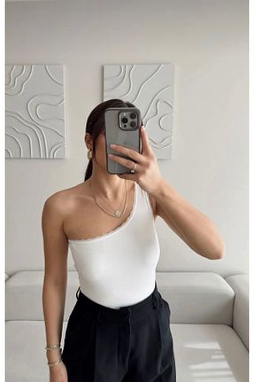 بادی سفید زنانه بند دار Mon Astre - کد 927345818
