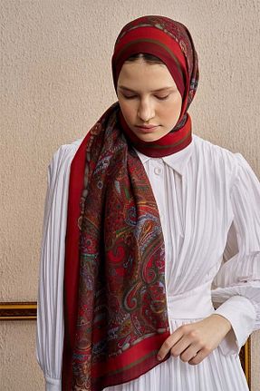 شال نارنجی زنانه پنبه ای ED Scarf - کد 927370678