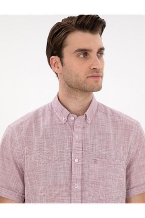پیراهن زرشکی مردانه رگولار Pierre Cardin - کد 927370946