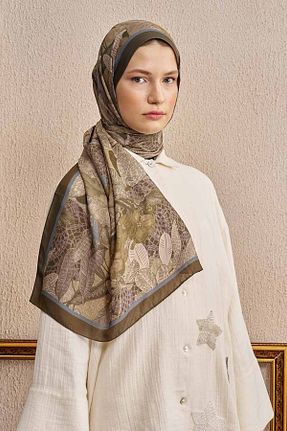 شال خاکی زنانه پنبه ای ED Scarf - کد 927368976