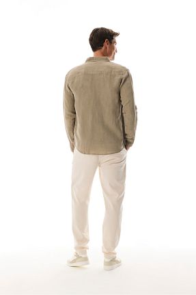 پیراهن قهوه ای مردانه رگولار Mudo - کد 920473929