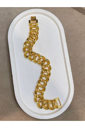دستبند استیل (فولاد) زرد زنانه استیل ضد زنگ İNN JEWELLERY - کد 927367083