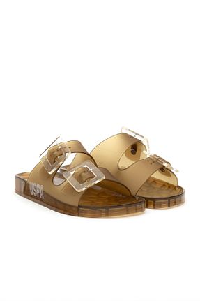 دمپائی قهوه ای زنانه چرم مصنوعی U.S. Polo Assn. - کد 927372226