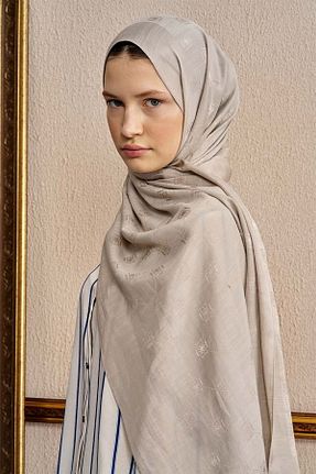 شال بژ زنانه پنبه ای ED Scarf - کد 927368386