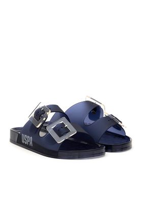 دمپائی سرمه ای زنانه چرم مصنوعی U.S. Polo Assn. - کد 927373173
