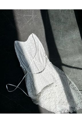 لباس سفید زنانه بافتنی TamSeninTarzin - کد 927373166