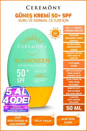 کرم ضد آفتاب صورت SPF 50 + Ceremony - کد 861012185